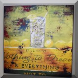 A14. Lemonade canvas art. 36” x 36” - $85